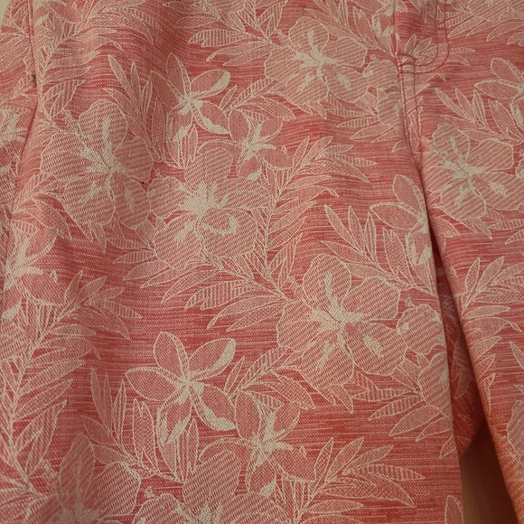 Tommy Bahama Denim Boardwalk Pink Floral 15" Clamdigger Shorts Size 30 - Picture 5 of 12